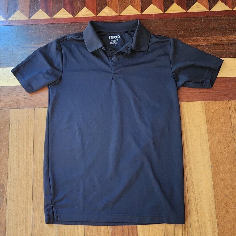 IZOD Boys Navy Blue Polo Shirt Size Large (14/16)